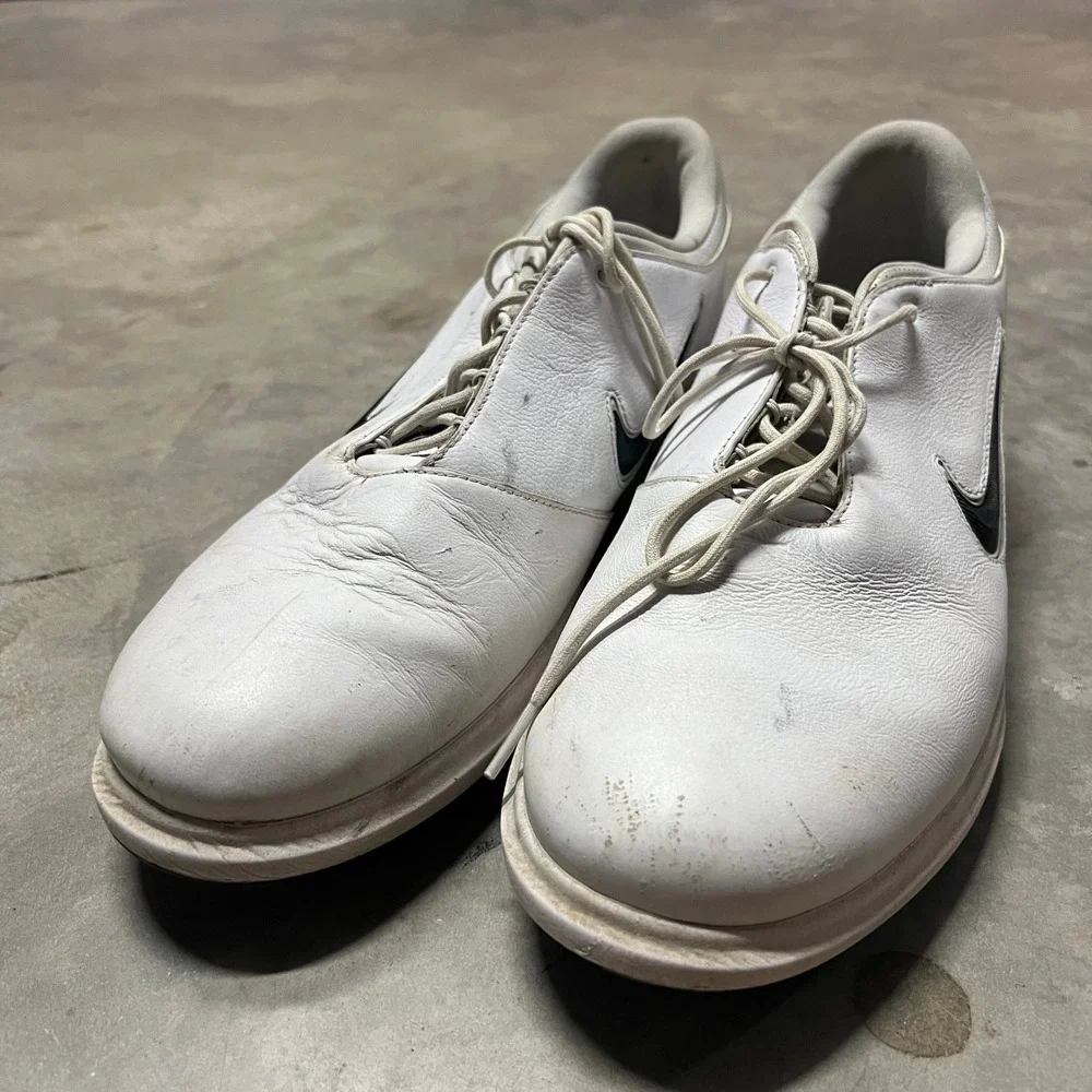Nike Air Zoom Victory Tour 3 White Black Leather Golf Shoes FZ4155-100 Mens 13